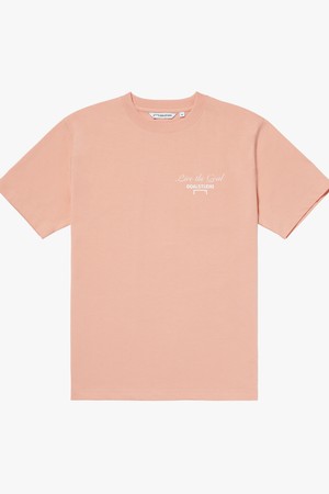 STACK LOGO TEE-LIGHT ORANGE