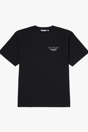 STACK LOGO TEE-BLACK