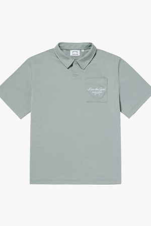 AIR DRY STACK LOGO POLO SHIRT-LIGHT KHAKI