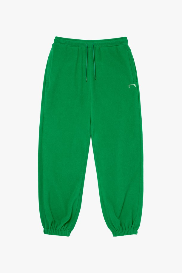 GOALSTUDIO - 캐주얼팬츠 - ESSENTIAL EMBROIDERY FLEECE JOGGER-GREEN