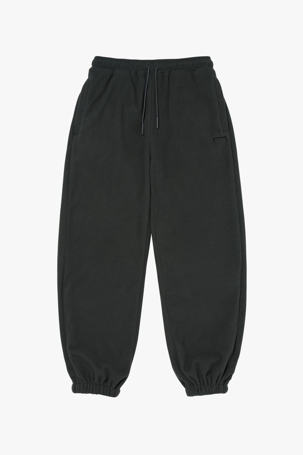 GOALSTUDIO - 캐주얼팬츠 - ESSENTIAL EMBROIDERY FLEECE JOGGER-CHARCOAL