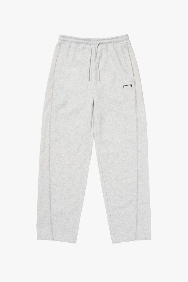 GOALSTUDIO - 캐주얼팬츠 - WOVEN PATCH TERRY FLEECE JOGGER-MELANGE GREY