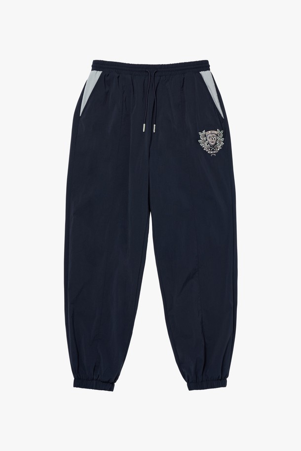 GOALSTUDIO - 캐주얼팬츠 - EMBLEM BRUSH LINED JOGGER-NAVY