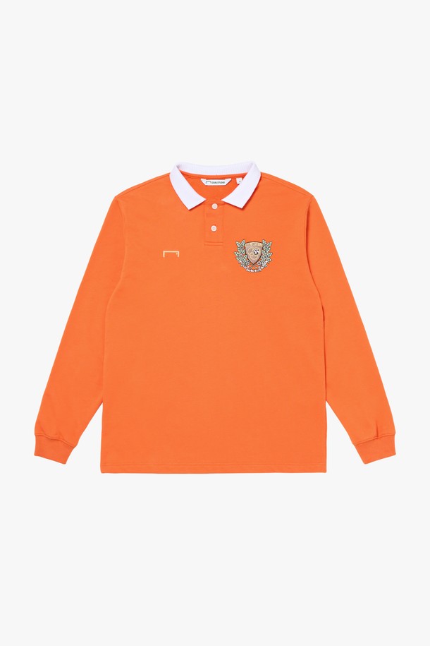 GOALSTUDIO - 긴팔티셔츠 - EMBLEM POLO SHIRT-ORANGE