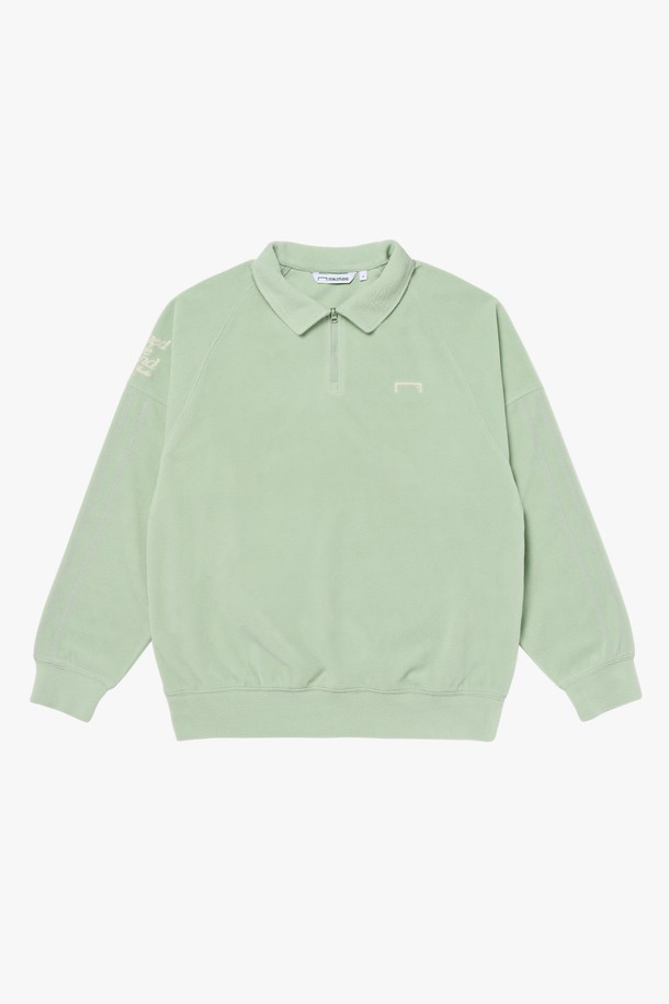 GOALSTUDIO - 긴팔티셔츠 - STADIUM STITCH FLEECE POLO SHIRT-MINT