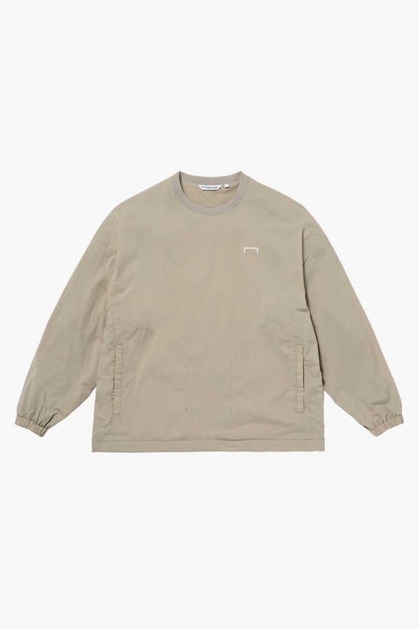 GOALSTUDIO - 긴팔티셔츠 - BASIC FLEECE LINED WIND PULLOVER-BEIGE