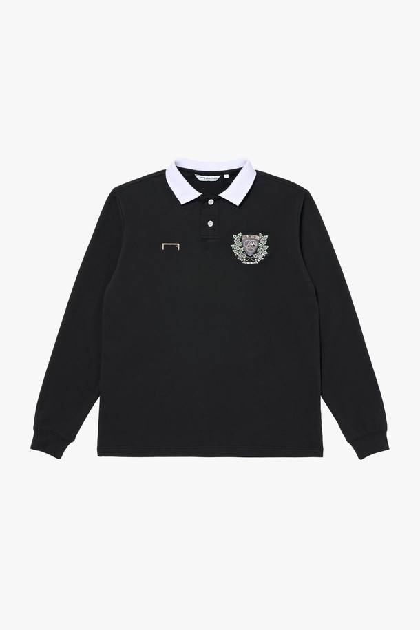 GOALSTUDIO - 긴팔티셔츠 - EMBLEM POLO SHIRT-BLACK