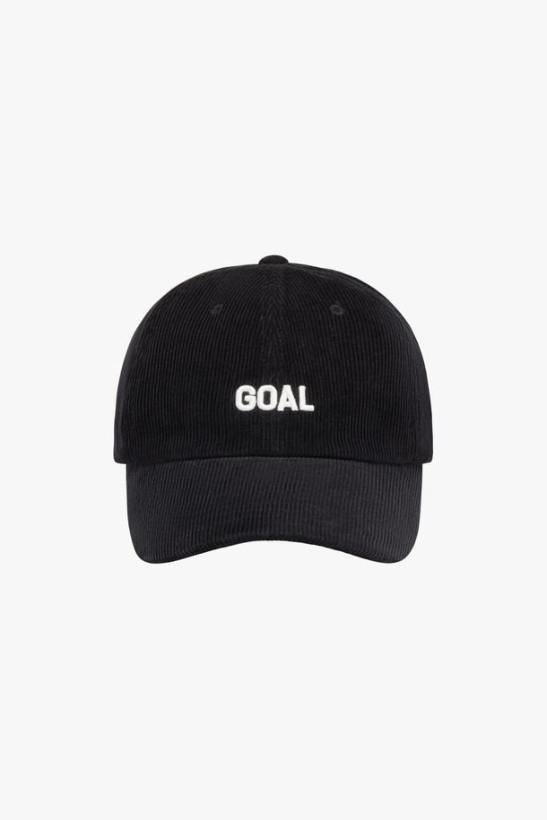 GOALSTUDIO - 모자 - ESSENTIAL GOAL CORDUROY CAP-BLACK