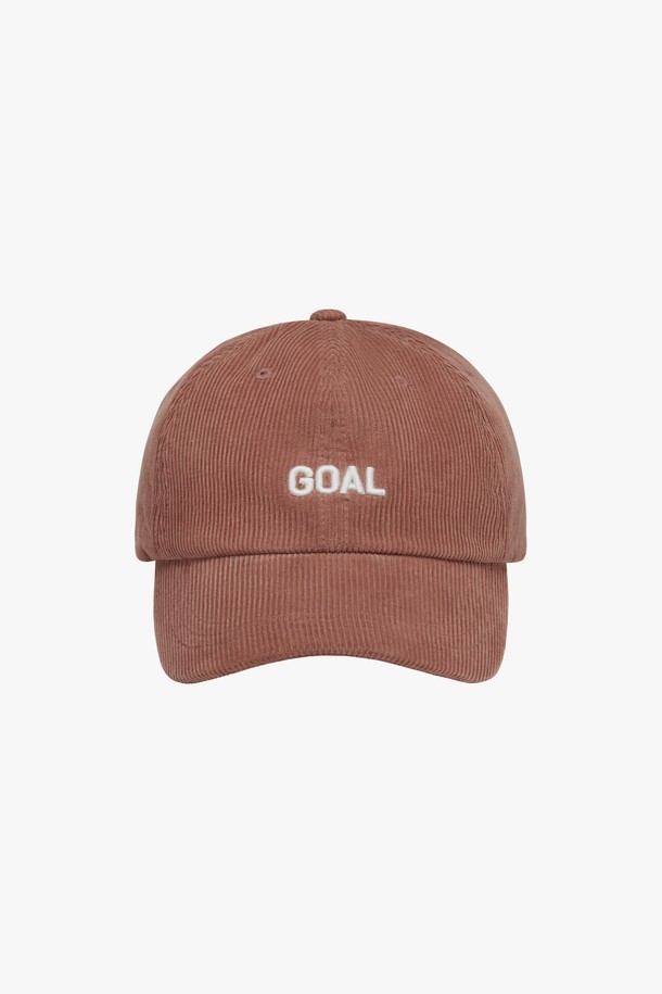 GOALSTUDIO - 모자 - ESSENTIAL GOAL CORDUROY CAP-CORAL