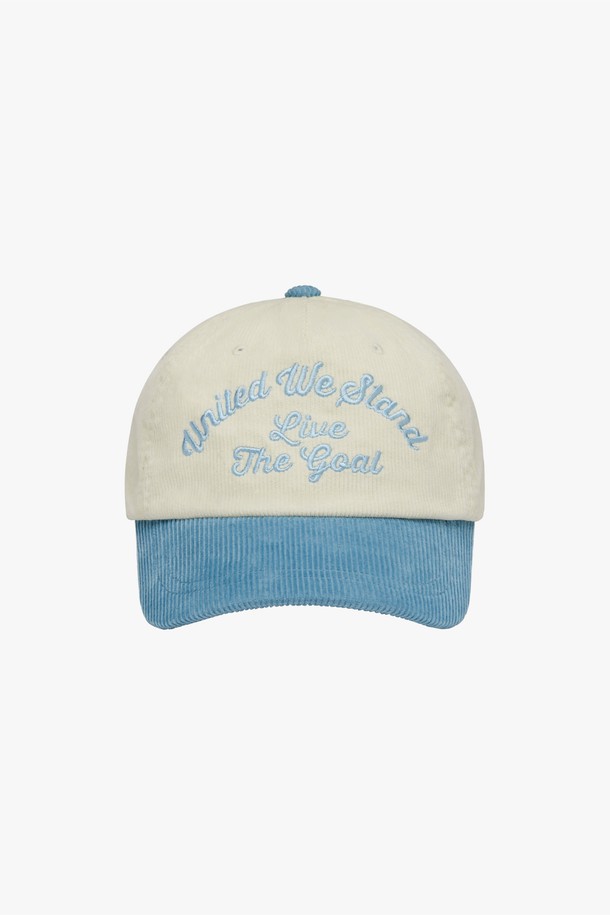 GOALSTUDIO - 모자 - COLOR BLOCK CORDUROY CAP-SKY BLUE