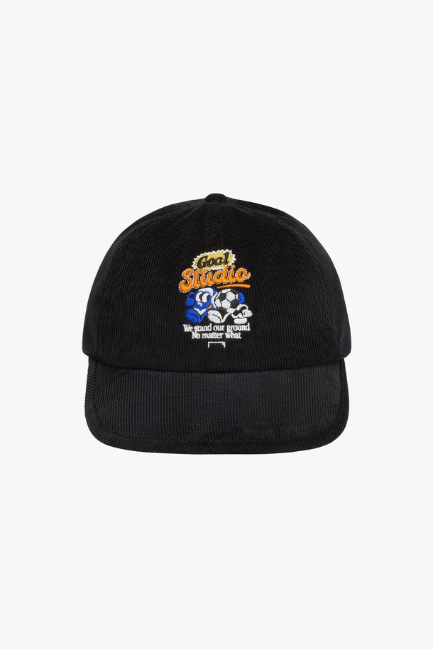 GOALSTUDIO - 모자 - GRAFFITI CORDUROY DUCKBILL CAP-BLACK