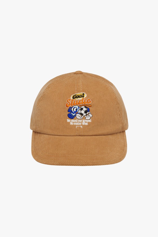 GOALSTUDIO - 모자 - GRAFFITI CORDUROY DUCKBILL CAP-CAMEL