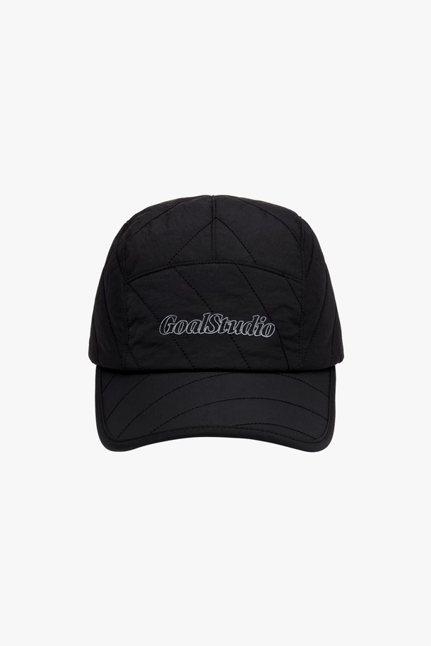 GOALSTUDIO - 모자 - SUPERBALL QUILTED CAMP CAP-BLACK