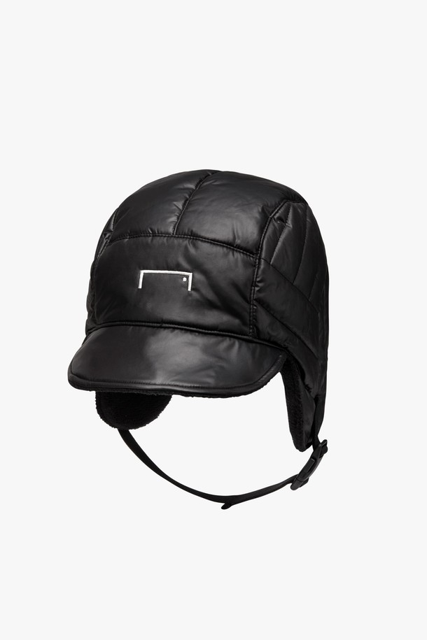 GOALSTUDIO - 모자 - SUPERBALL QUILTED EARFLAP CAP-BLACK