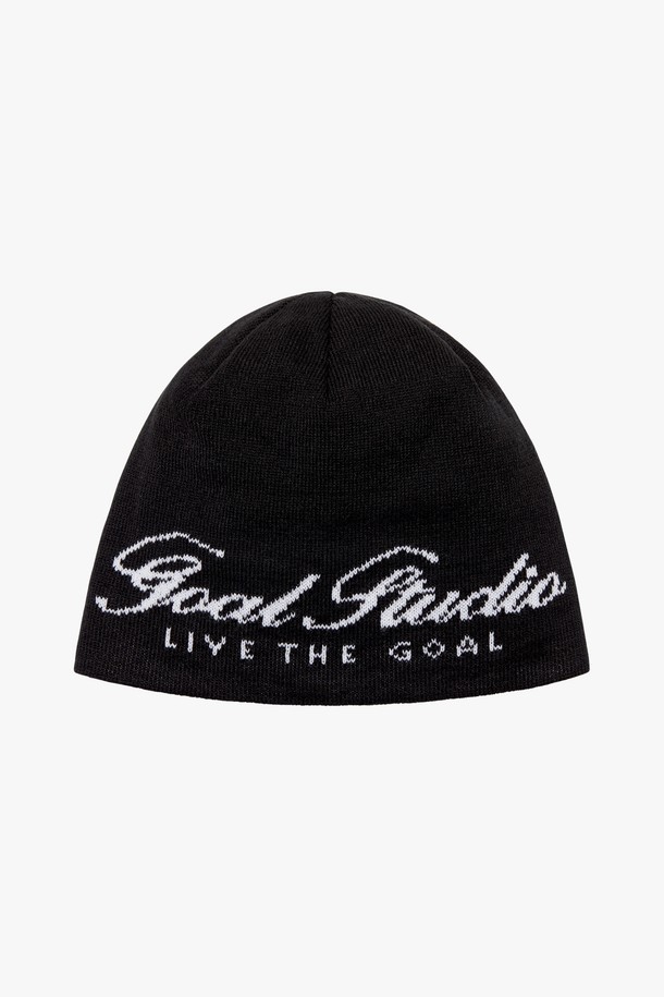 GOALSTUDIO - 모자 - ESSENTIAL JACQUARD BEANIE-BLACK