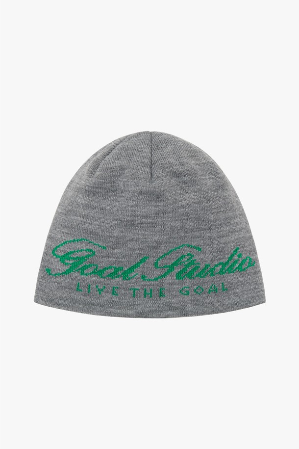 GOALSTUDIO - 모자 - ESSENTIAL JACQUARD BEANIE-MELANGE GREY