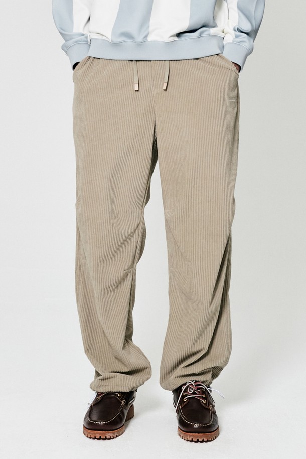 GOALSTUDIO - 캐주얼팬츠 - HEAVY WEIGHT CORDUROY STRAIGHT PANTS-BEIGE