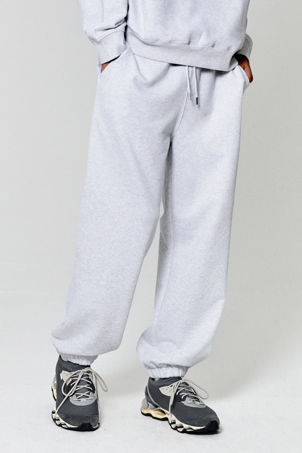 GOALSTUDIO - 캐주얼팬츠 - ESSENTIAL JOGGER PANTS-MELANGE GREY