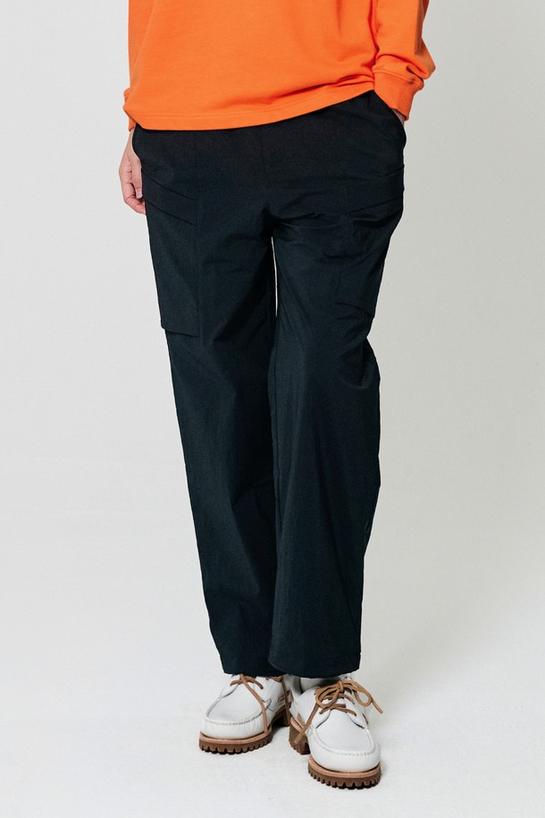 GOALSTUDIO - 캐주얼팬츠 - BRUSH LINED STRETCH CARGO PANTS-BLACK