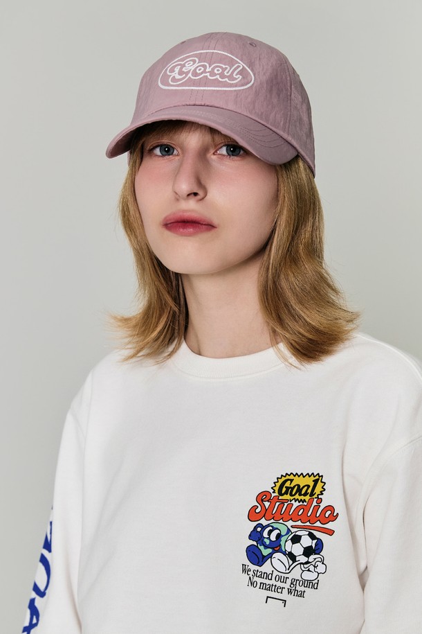 GOALSTUDIO - 모자 - GOAL STITCH NYLON CAP-INDIE PINK