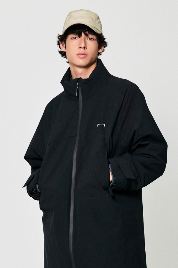 GOALSTUDIO - 다운/패딩 - PADDED OVER FIT RAIN COAT-BLACK