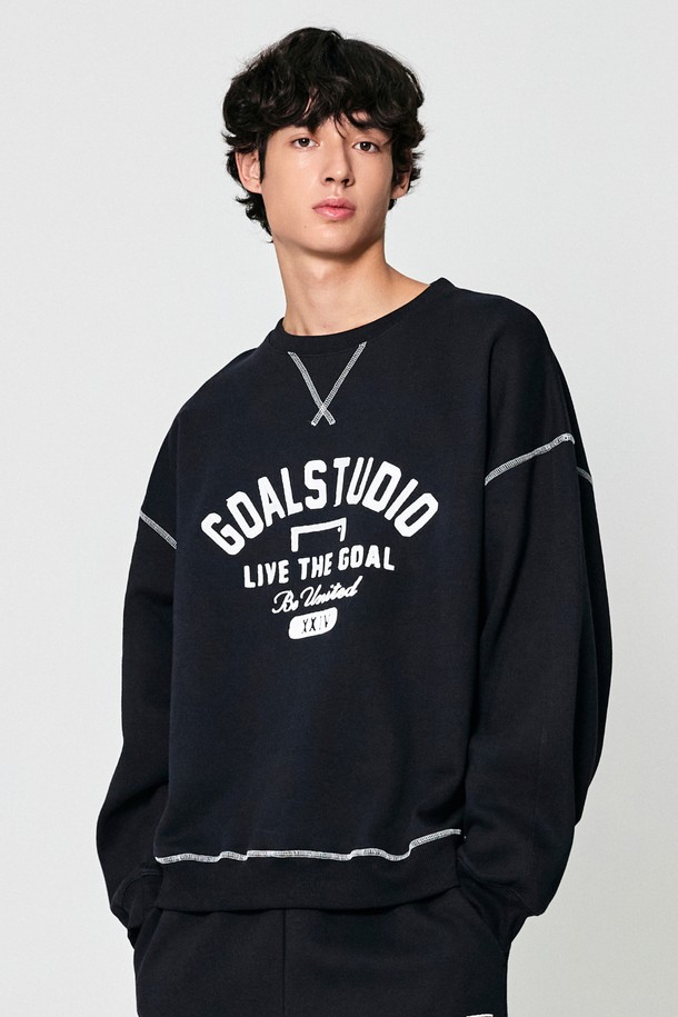 GOALSTUDIO -  - VARSITY BRUSHED SWEAT-NAVY