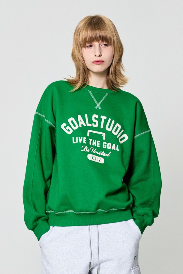 GOALSTUDIO -  - VARSITY BRUSHED SWEAT-GREEN