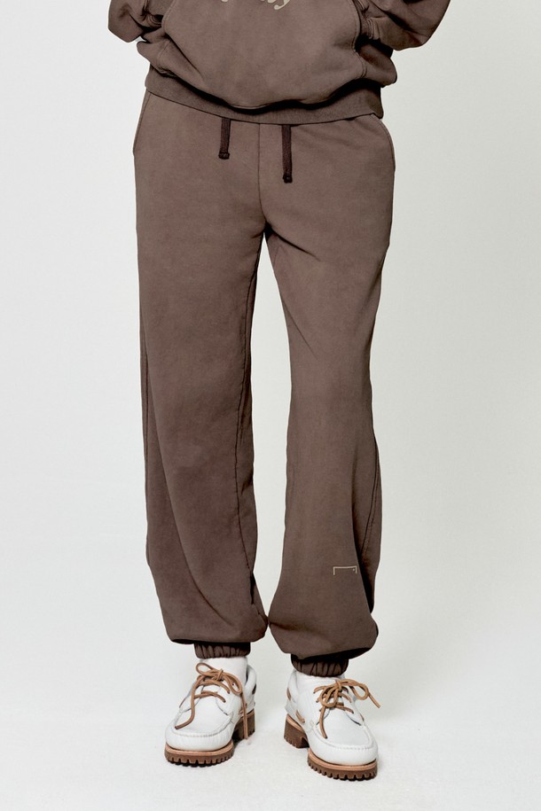 GOALSTUDIO -  - RETRO PIGMENT JOGGER-DARK BROWN