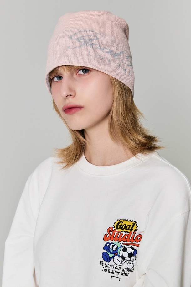 GOALSTUDIO - 모자 - ESSENTIAL JACQUARD BEANIE-CORAL