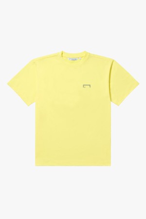 ANTIBES BEACH BLUE WAVE TEE-YELLOW