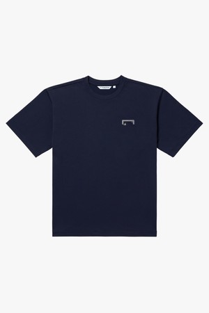 ANTIBES BEACH BLUE WAVE TEE-DARK NAVY