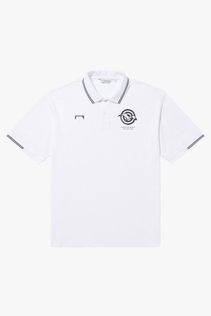 BLACKPOOL BEACH POLO SHIRT-WHTIE