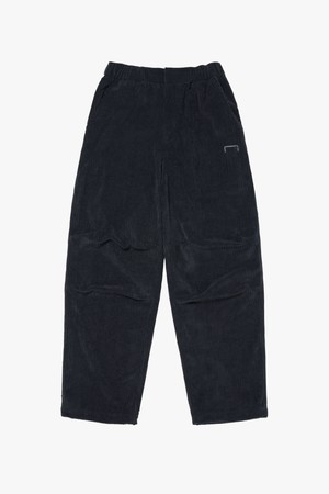 HEAVY WEIGHT CORDUROY STRAIGHT PANTS-CHARCOAL