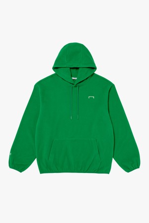 ESSENTIAL EMBROIDERY FLEECE HOODIE-GREEN