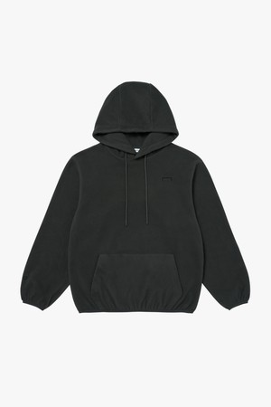 ESSENTIAL EMBROIDERY FLEECE HOODIE-CHARCOAL