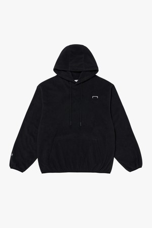 ESSENTIAL EMBROIDERY FLEECE HOODIE-BLACK