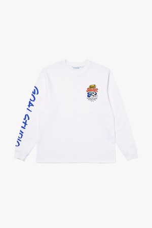 GRAFFITI LONG SLEEVE TEE-OFF WHITE