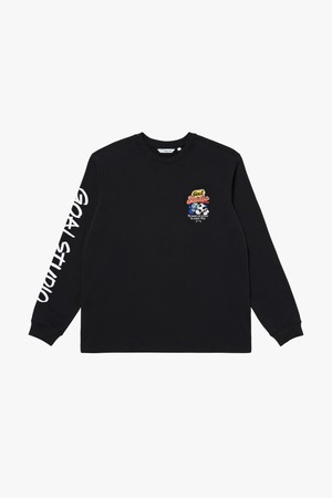 GRAFFITI LONG SLEEVE TEE-BLACK