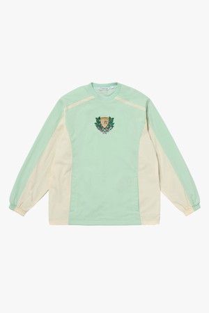 EMBLEM BRUSH LINED WIND PULLOVER-MINT