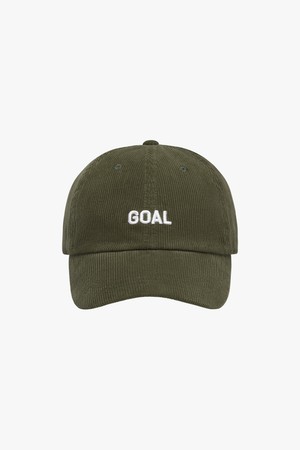 ESSENTIAL GOAL CORDUROY CAP-OLIVE GREEN