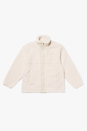 STADIUM STITCH FLEECE JACKET-CREAM