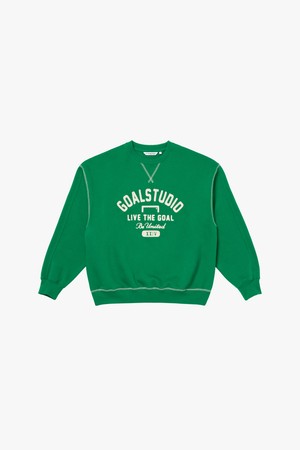 VARSITY BRUSHED SWEAT-GREEN