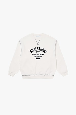 VARSITY BRUSHED SWEAT-OFF WHITE