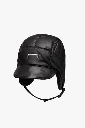 SUPERBALL QUILTED EARFLAP CAP-BLACK