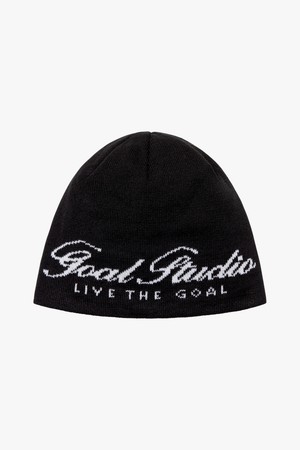 ESSENTIAL JACQUARD BEANIE-BLACK