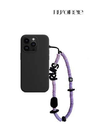 nature beads phone strap violet