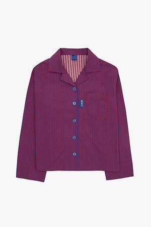 남녀공용 l DRP 올라운드웨어 셔츠 RHYTHM STRIPE PURPLE_PURPLE-a
