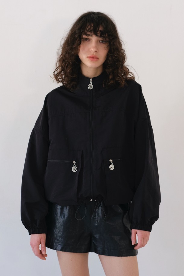 THE ASHLYNN - 점퍼 - JANS WINDBREAKER JACKET_BLACK