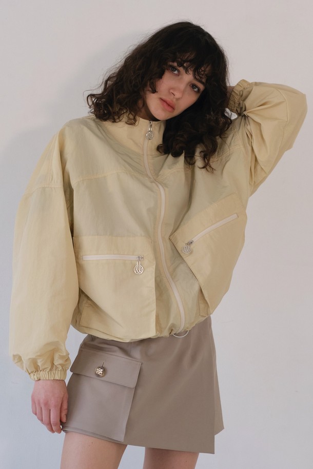 THE ASHLYNN - 점퍼 - JANS WINDBREAKER JACKET_YELLOWCREAM