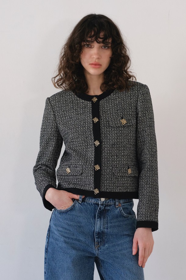 THE ASHLYNN - 자켓 - ODETTE CROP TWEED JACKET